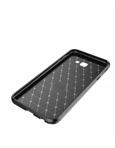 Coque antichoc Galaxy J4 Plus - Style fibre de carbone Noir