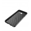 Coque antichoc Galaxy J4 Plus - Style fibre de carbone Noir