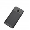 Coque antichoc Galaxy J4 Plus - Style fibre de carbone Noir
