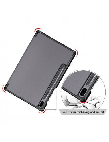Etui de protection Galaxy Tab S6 (T800 / T865) - Pliable en 3 Gris