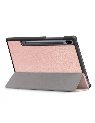 Etui de protection Galaxy Tab S6 (T800 / T865) - Pliable en 3 Or Rose