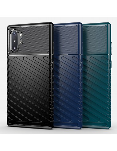 Coque antichoc Galaxy Note 10 Plus et Note 10 Plus 5G - Thunder series Vert