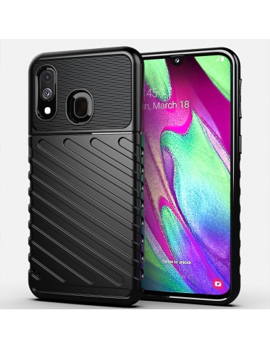 Coque antichoc Galaxy A40 - Thunder series Noir