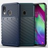 Coque antichoc Galaxy A40 - Thunder series Bleu foncé