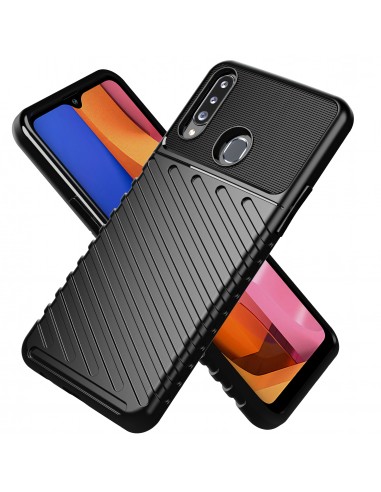 Coque antichoc Galaxy A20s - Thunder series Noir