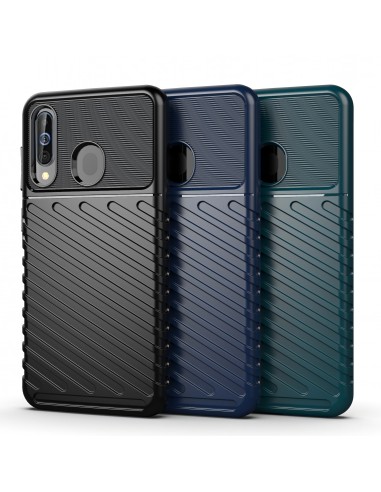 Coque antichoc Galaxy A60 M40 - Thunder series Bleu foncé
