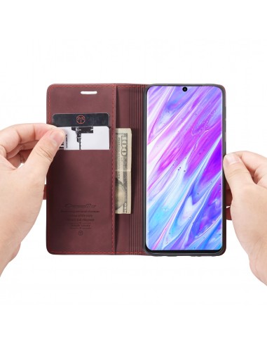 Etui portefeuille Galaxy S20 Design CASEME Rouge