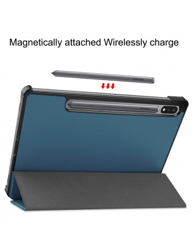 Etui de protection Galaxy Tab S7 T870 - Protection et support pliable intégré Vert