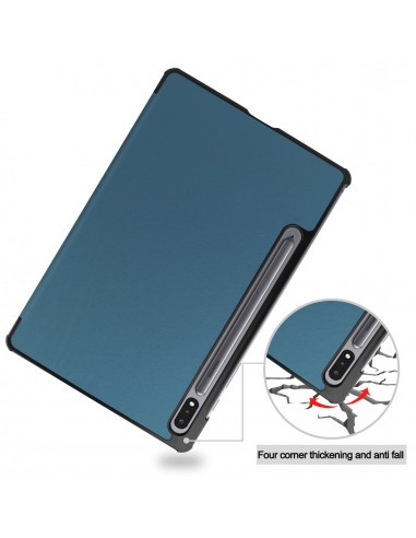 Etui de protection Galaxy Tab S7 T870 - Protection et support pliable intégré Vert