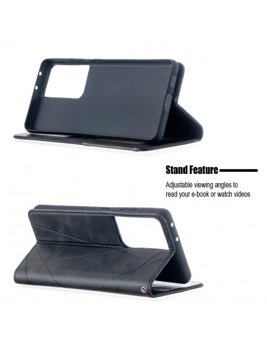 Etui de protection Galaxy S21 Ultra 5G - Style Geometrique Noir
