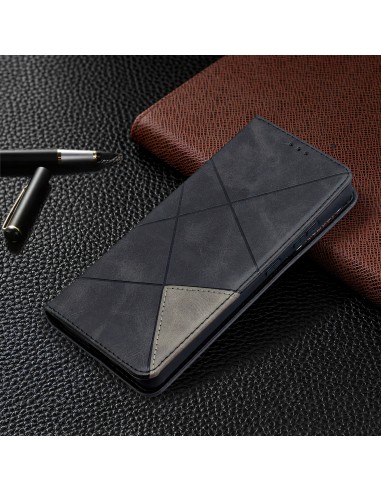 Etui de protection Galaxy S21 Ultra 5G - Style Geometrique Noir