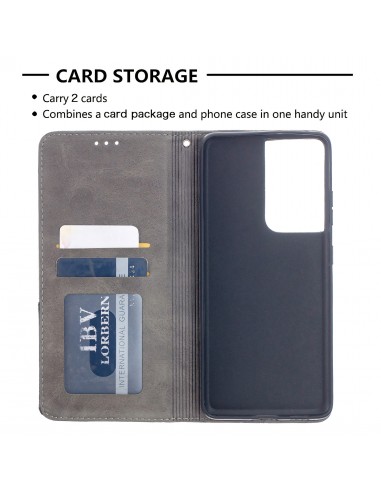 Etui de protection Galaxy S21 Ultra 5G - Style Geometrique Gris