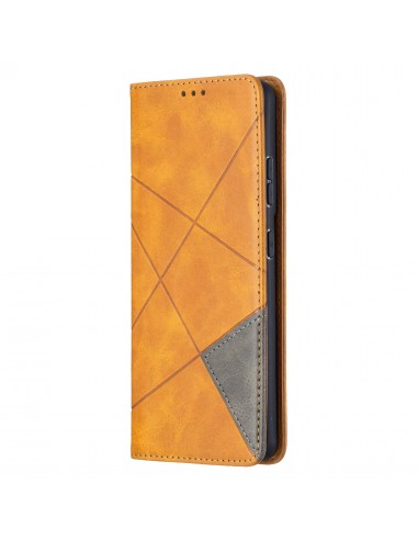 Etui de protection Galaxy S21 Ultra 5G - Style Geometrique Marron clair