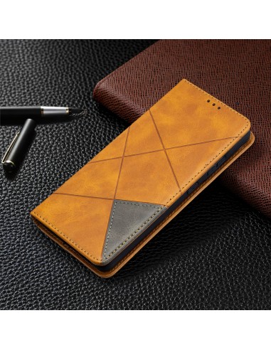 Etui de protection Galaxy S21 Ultra 5G - Style Geometrique Marron clair
