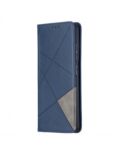 Etui de protection Galaxy S21 Ultra 5G - Style Geometrique Bleu foncé