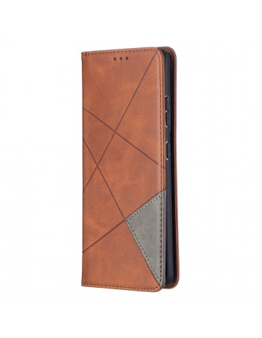 Etui de protection Galaxy S21 Ultra 5G - Style Geometrique Marron