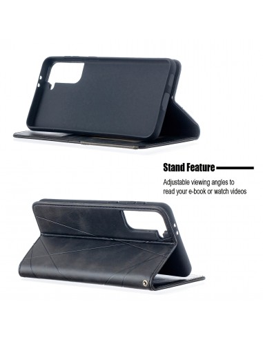 Etui de protection Galaxy S21 Plus - Style Geometrique Noir