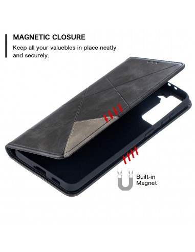 Etui de protection Galaxy S21 Plus - Style Geometrique Noir