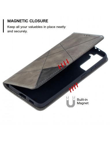 Etui de protection Galaxy S21 Plus - Style Geometrique Gris