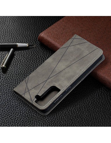 Etui de protection Galaxy S21 Plus - Style Geometrique Gris