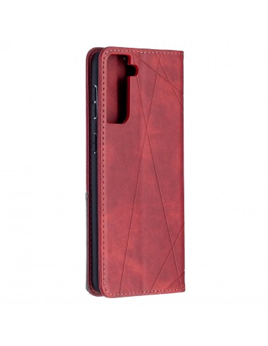 Etui de protection Galaxy S21 Plus - Style Geometrique Rouge