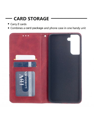 Etui de protection Galaxy S21 Plus - Style Geometrique Rouge