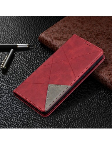 Etui de protection Galaxy S21 Plus - Style Geometrique Rouge
