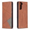 Etui de protection Galaxy S21 Plus - Style Geometrique Marron