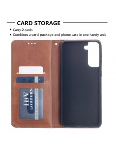 Étui de protection Galaxy S21 Plus - Style Geometrique Marron