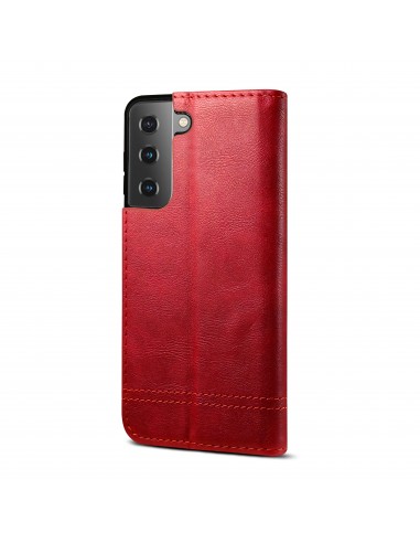 Etui de protection Galaxy S21 5G - Style Retro Rouge