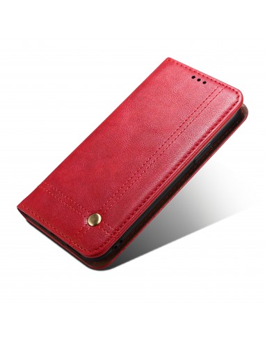 Etui de protection Galaxy S21 5G - Style Retro Rouge