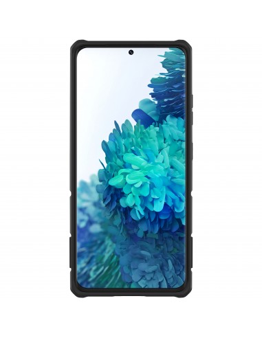 Coque antichoc Galaxy S21 Ultra 5G avec anneau - CamShield Armor NILLKIN Bleu foncé