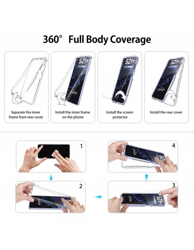 Coque transparente Galaxy S21 Plus Crystal clear Transparent