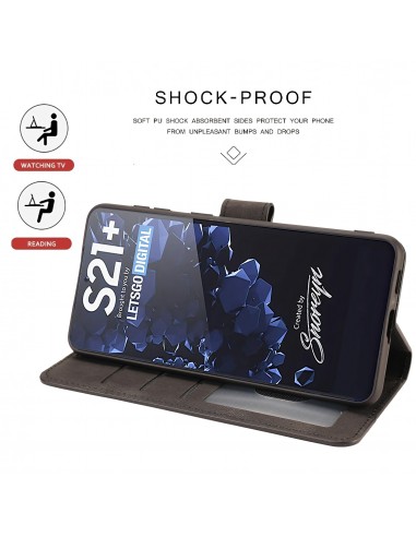 Etui portefeuille Galaxy S21 Plus 5g Fantasy Classic Noir