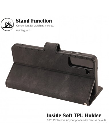 Etui portefeuille Galaxy S21 Plus 5g Fantasy Classic Noir