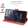 Etui portefeuille Galaxy S21 Plus 5g Fantasy Classic Rouge