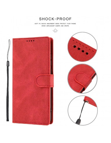 Etui portefeuille Galaxy S21 Plus 5g Fantasy Classic Rouge