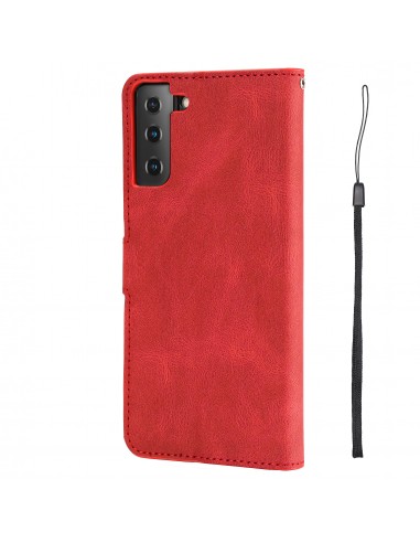Etui portefeuille Galaxy S21 Plus 5g Fantasy Classic Rouge