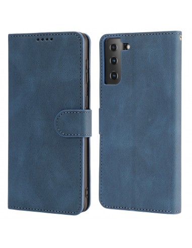 Etui portefeuille Galaxy S21 Plus 5g Fantasy Classic Bleu foncé