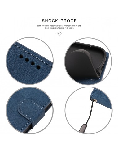 Etui portefeuille Galaxy S21 Plus 5g Fantasy Classic Bleu foncé