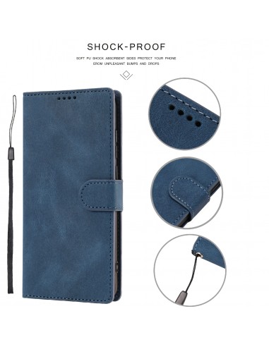 Etui portefeuille Galaxy S21 Plus 5g Fantasy Classic Bleu foncé