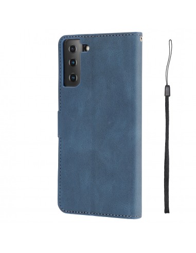 Etui portefeuille Galaxy S21 Plus 5g Fantasy Classic Bleu foncé