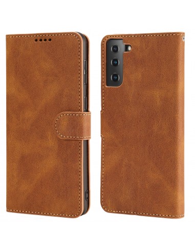 Etui portefeuille Galaxy S21 Plus 5g Fantasy Classic Marron