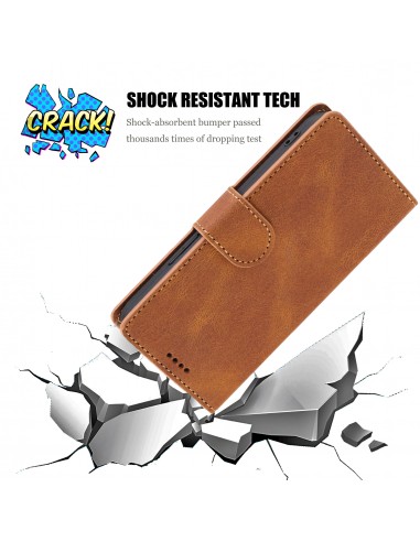 Etui portefeuille Galaxy S21 Plus 5g Fantasy Classic Marron