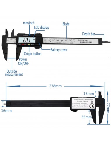 Outils de mesure Electronic et digital