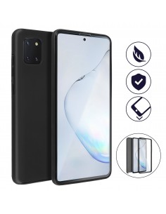 Coque silicone Galaxy S10 Plus intégrale Noir 2