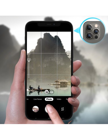 Film en verre trempé iPhone 12 Pro Max Vitre caméra arrière Transparent 