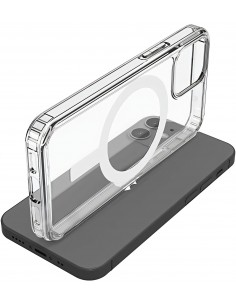 Coque silicone antichoc iPhone XR Charge sans fil Transparent 2