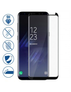 Film en verre trempé Galaxy S8 Noir GUARD