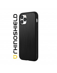 Coque Rhinoshield iPhone 13 Pro Max Solidsuite Métal brossé Noir